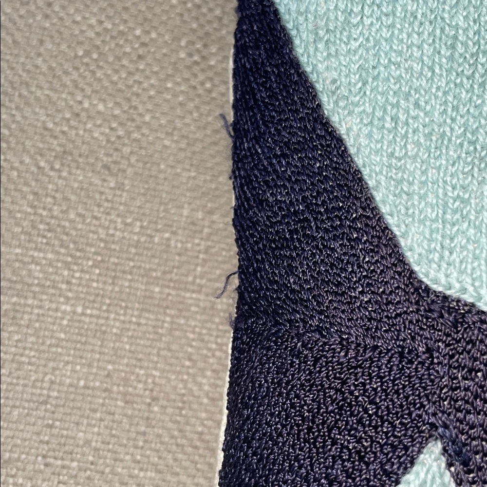 Jonathan Adler Mid Century Danish Bird Embroidered Throw Pillow w/Feather Insert - Picture 6 of 6